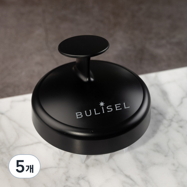 뷰리셀 두피 마사지 브러쉬, 블랙, 5개