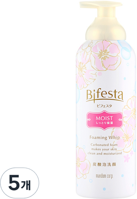 비페스타 클렌징 무스폼 모이스트, 180g, 5개