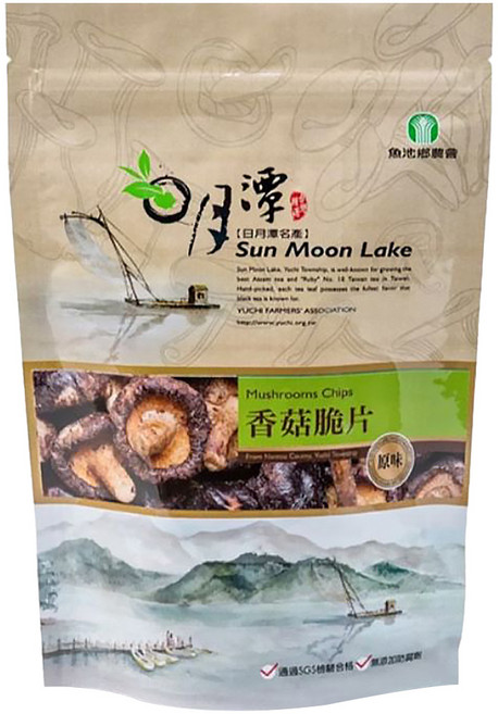魚池鄉農會 香菇脆片 原味, 90g, 1包