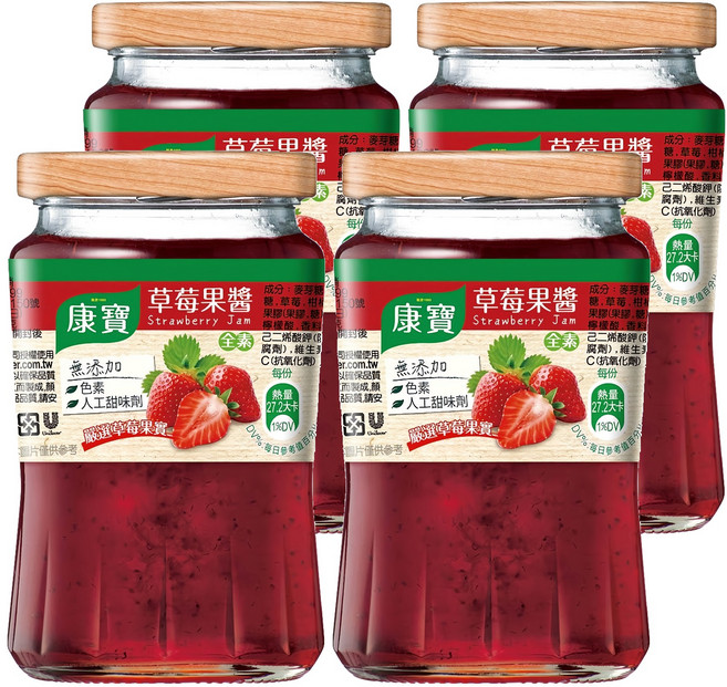 Knorr 康寶 草莓果醬, 200g, 4罐