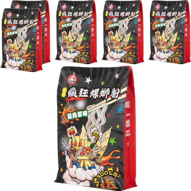 一碗好麵 瘋狂螺螄粉 經典原味, 300g, 6包