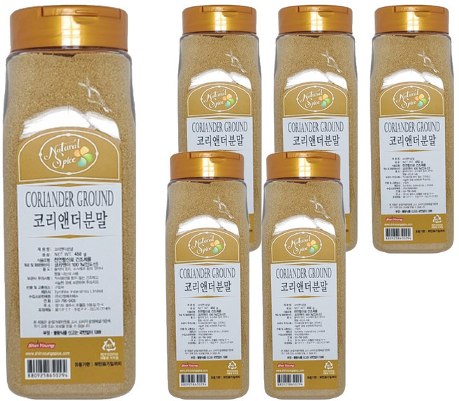 내츄럴스파이스 코리앤더 그라운드, 450g, 6개