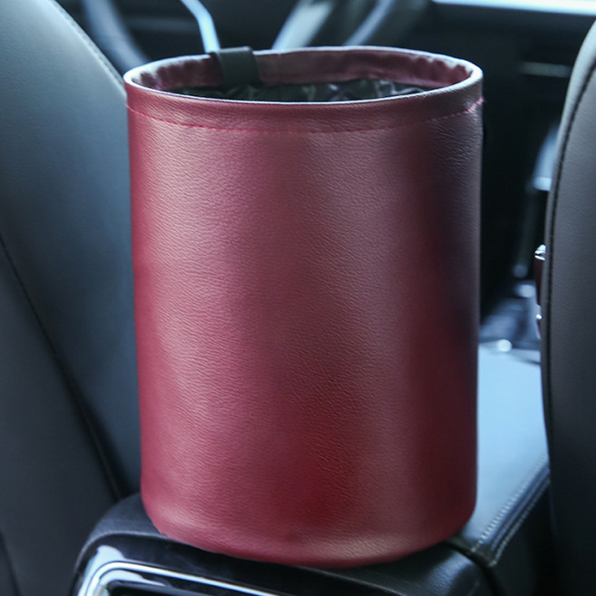 접이식 자동차 방수 휴지통, 레드, 1개
