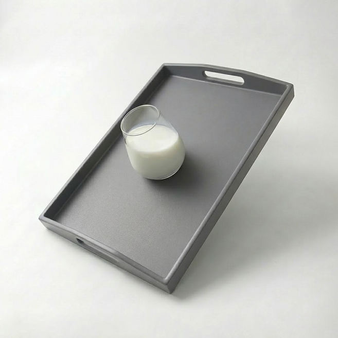 리빙메이트 논슬립 베이커리 쟁반, 그레이, 1개