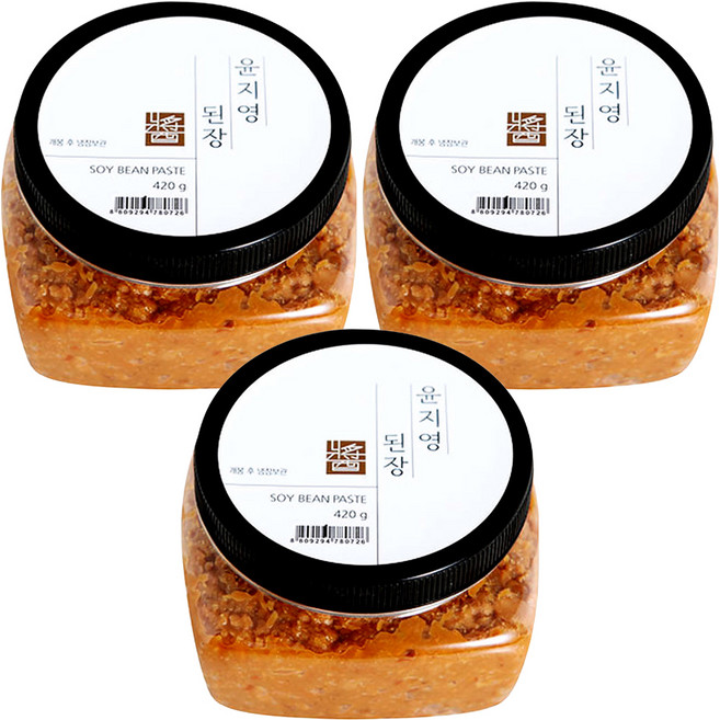 윤지영 된장, 3개, 420g