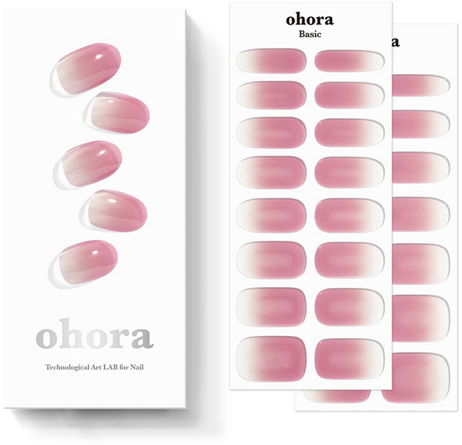 오호라 N 젤 스트립 네일 30p 세트, 누디 로지, 1개