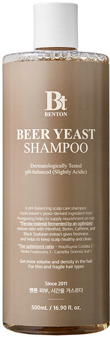 벤튼 맥주효모샴푸, 500ml, 1개