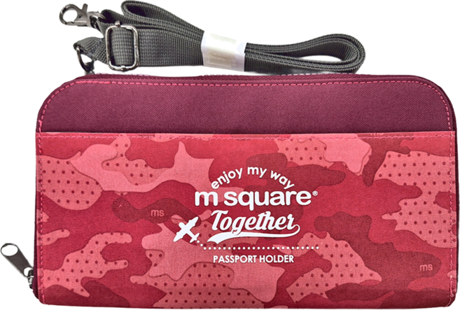 m square 斜跨護照包 經典版 190g