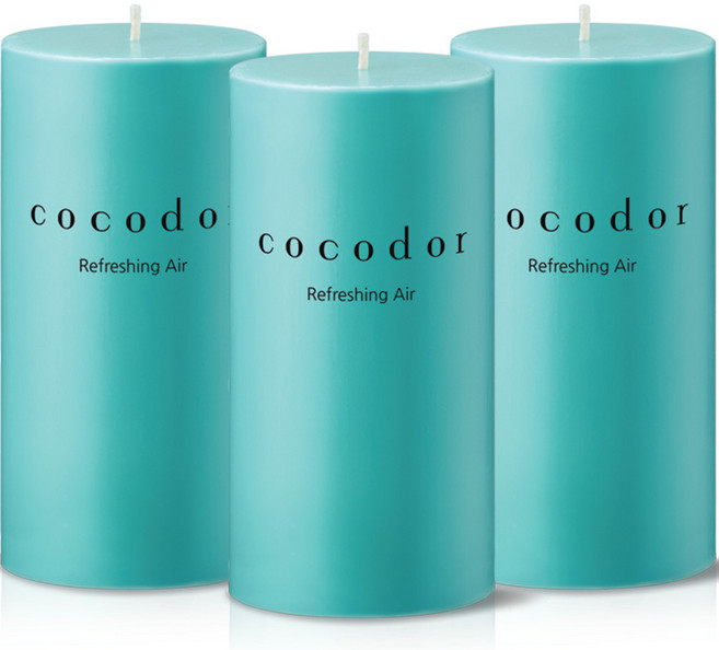 코코도르 필라 보티브캔들, 리프레싱에어, 480g, 3개