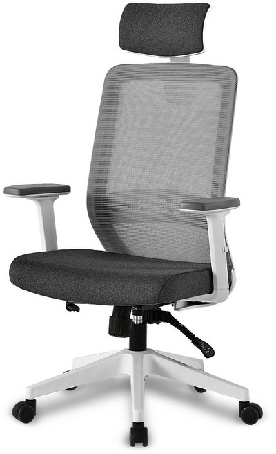 체어클럽 Ts50 프로 화이트바디 사무용 의자, 블랙