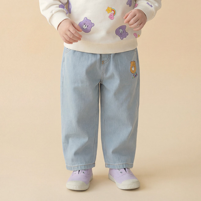 케어베어 텐더하트베어 배기청해지팬츠