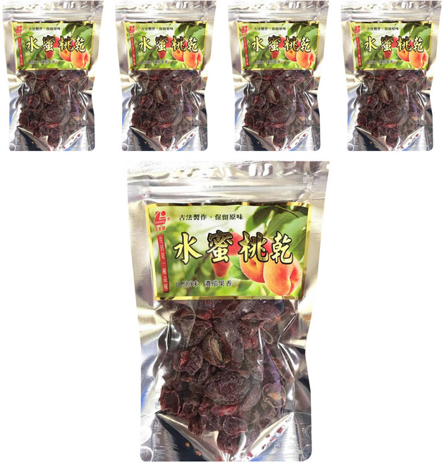 李家興 水蜜桃乾, 130g, 5包