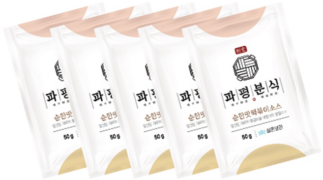 파평분식 떡볶이소스 분말 순한맛, 50g, 5개