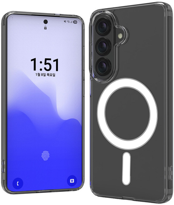 큐빅스 변색방지 맥세이프 호환 실리콘 젤리 휴대폰 케이스