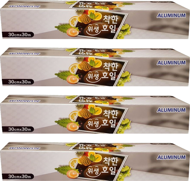 Chakhansikjaeryo 鋁箔紙, 30m, 4捲