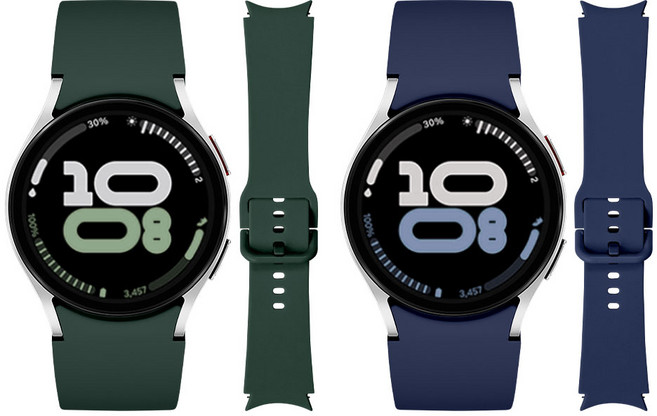 리아몬트 갤럭시워치 스포츠 밴드 버클 실리콘 스트랩 2개, 1세트, 다크그린+ 네이비