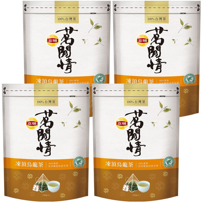 Lipton 立頓 茗閒情 凍頂烏龍茶, 2.8g, 36包, 4袋
