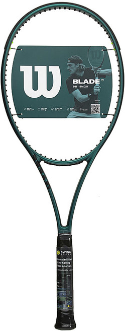 Wilson BLADE 98 18X20 V9 FRM G2, WR149911U2, 1個, Black + Green