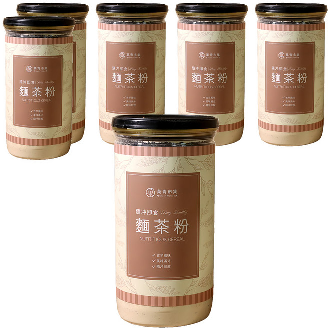 GreenMarket 菓青市集 古早味麵茶粉, 400g, 6罐