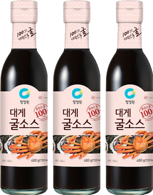 청정원 대게 굴소스, 480g, 3개