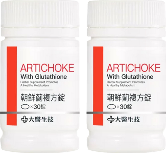 大醫生技 朝鮮薊複方錠 素食 含穀胱甘肽, 30顆, 2罐