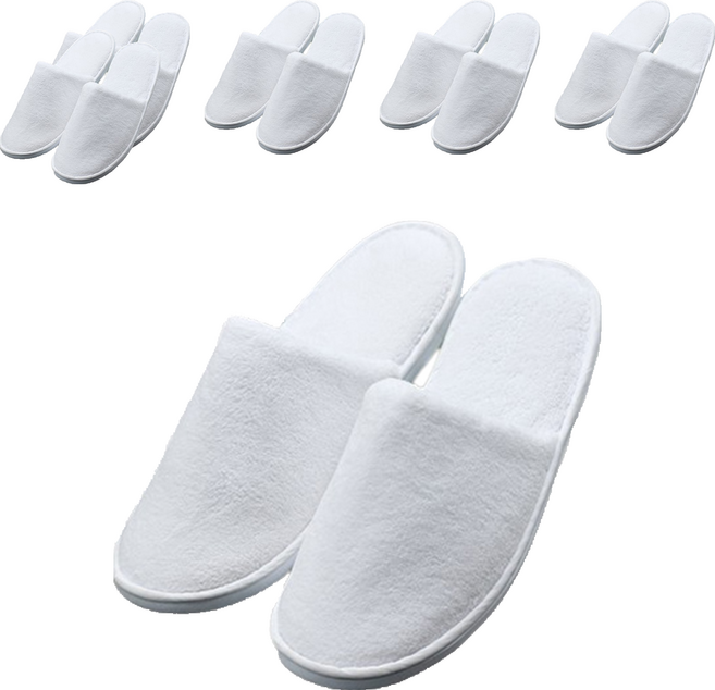 마켓감성 고급 호텔 일회용 슬리퍼 코랄, 화이트, 6개