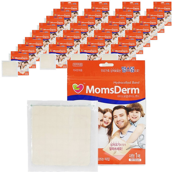 맘스덤 하이드로콜로이드 밴드 잘라쓰는 타입, 1개입, 36개