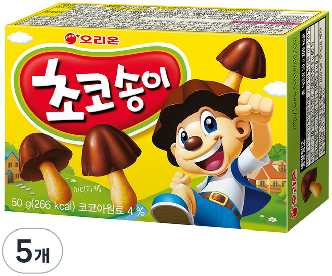 오리온 초코송이, 50g, 5개