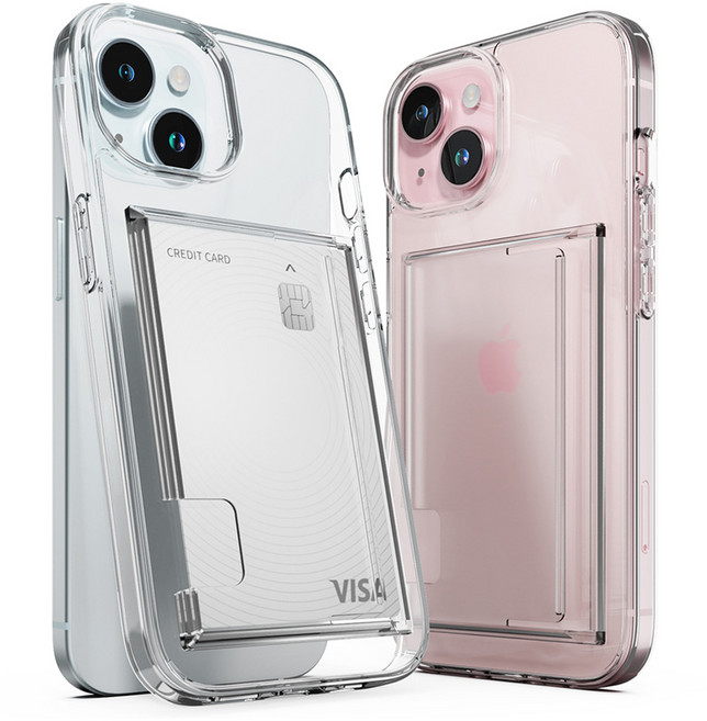 신지모루 2장 수납 에어클로 카드슬롯 휴대폰 케이스