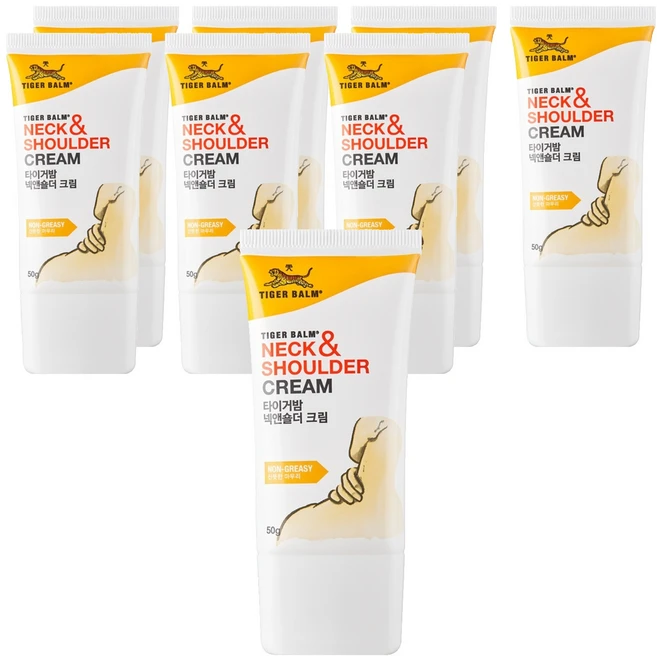 타이거밤 넥앤숄더 크림, 50g, 8개 - 쿠팡