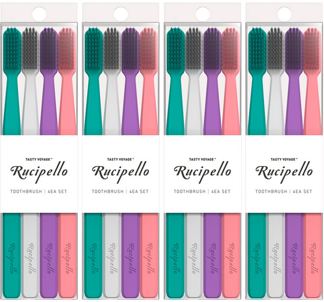 루치펠로 오리지널 칫솔 세트, 8개입, 2개