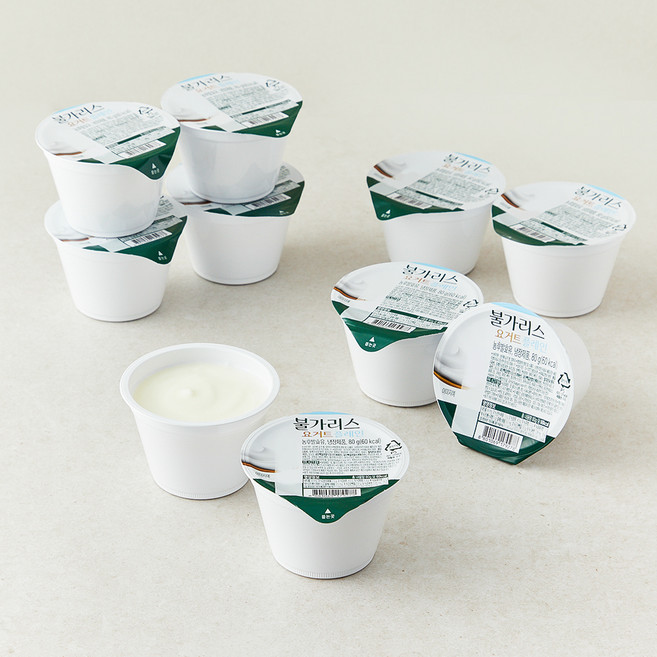 불가리스 플레인 요거트, 80g, 10개