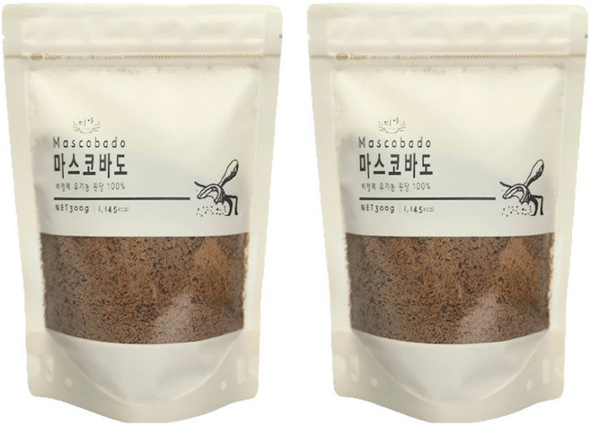 Tia 馬斯科瓦多原糖, 300g, 2個