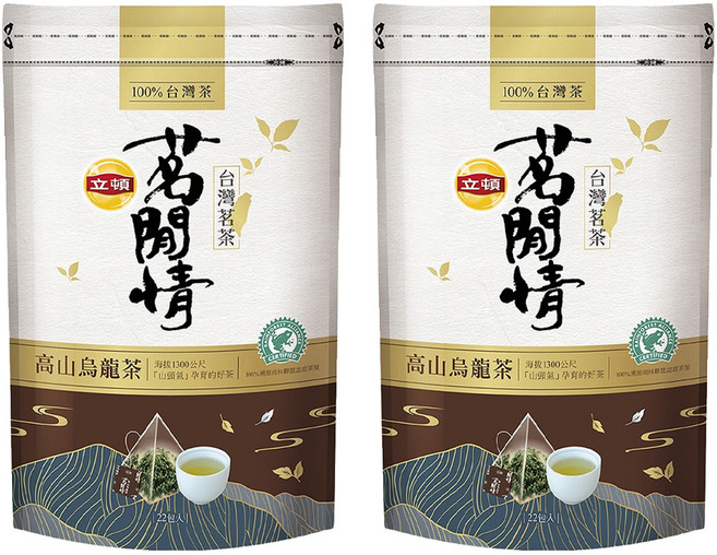 Lipton 立頓 茗閒情高山烏龍茶包, 2.8g, 22包, 2袋
