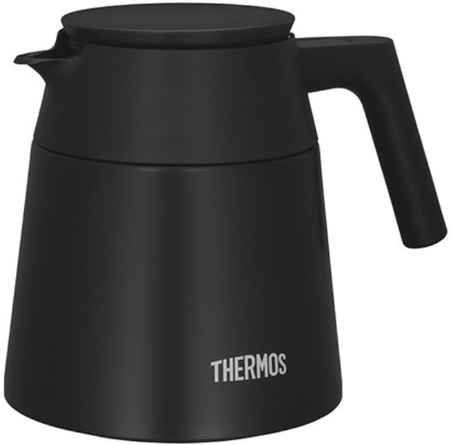 THERMOS 膳魔師 真空隔熱咖啡壺 TTF-720BK, 啞光黑, 720ml, 1個