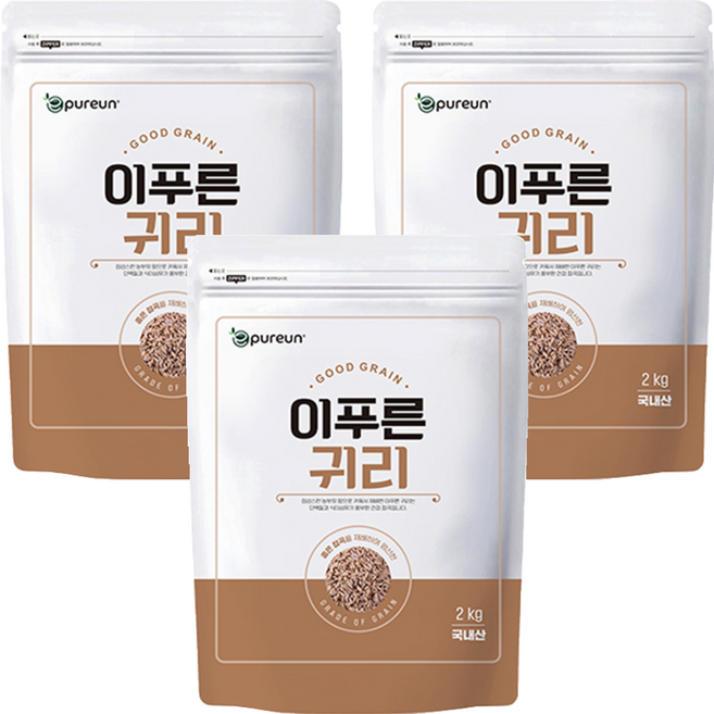 이푸른 국산 귀리, 2kg, 3개