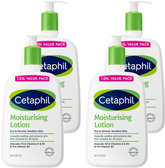 세타필 모이스춰라이징 로션, 1.25L, 4개