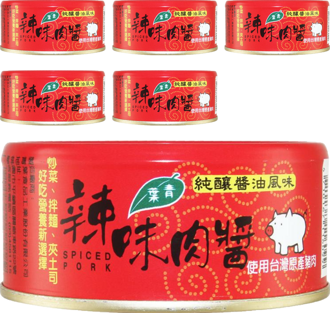 青葉 大辣味肉醬, 150g, 6罐