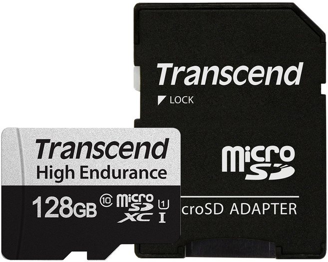 트랜센드 마이크로SD 블랙박스 메모리카드 350V, 128GB, 1개