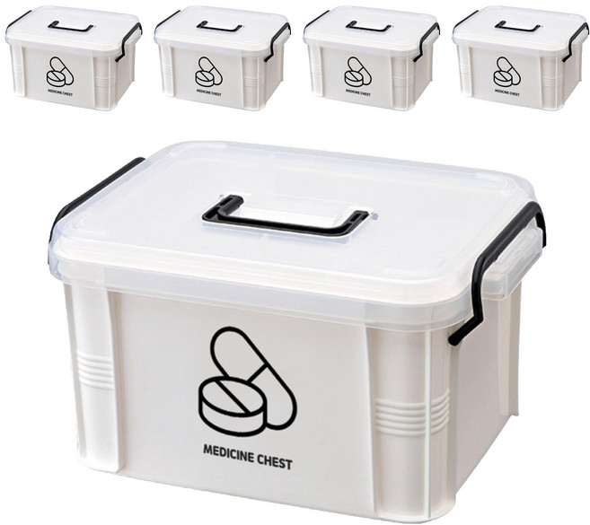 엠리빙 다용도 약 정리함 M, 5개