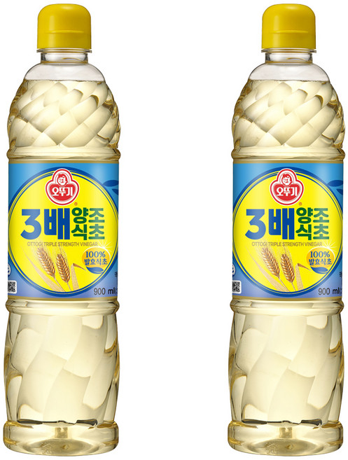 오뚜기 3배 양조식초, 2개, 900ml
