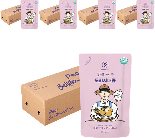 푸릇담 젊은농부 도라지배즙 30p, 3L, 5개