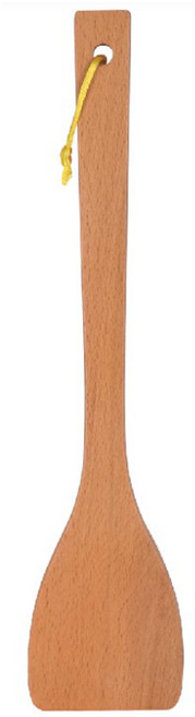 AXIS 艾克思 台灣製天然原木長煎匙 鍋鏟 2件套裝 天然高級原木材質 煎炒菜肉方便不傷鍋 尾端孔洞設計 附繩, 1組