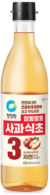청정원 정통발효 사과 식초, 800ml, 1개