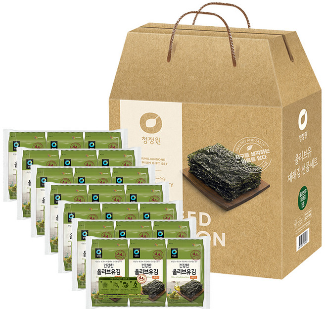 청정원 올리브유 재래김 1호 5g 21봉, 1세트