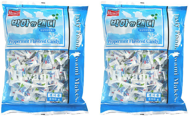 화미 박하향캔디, 800g, 2개