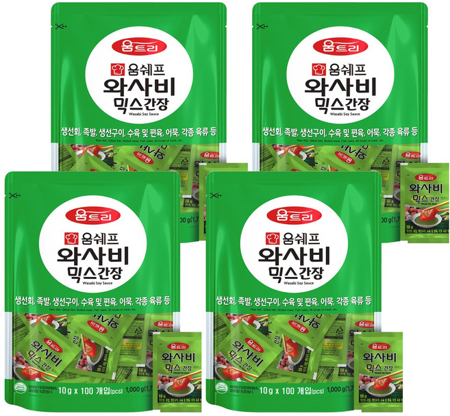 움트리 와사비믹스 간장, 10g, 400개