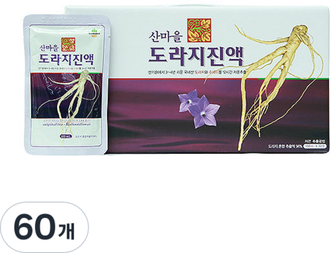 [산마을] 도라지 진액, 60개, 100ml