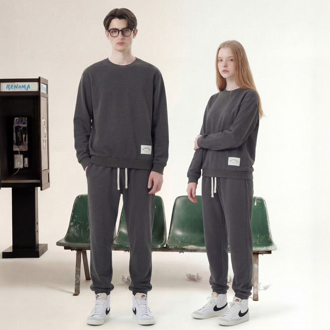 레노마 커플용 컴포트 융기모 9부 이지웨어 상의 하의