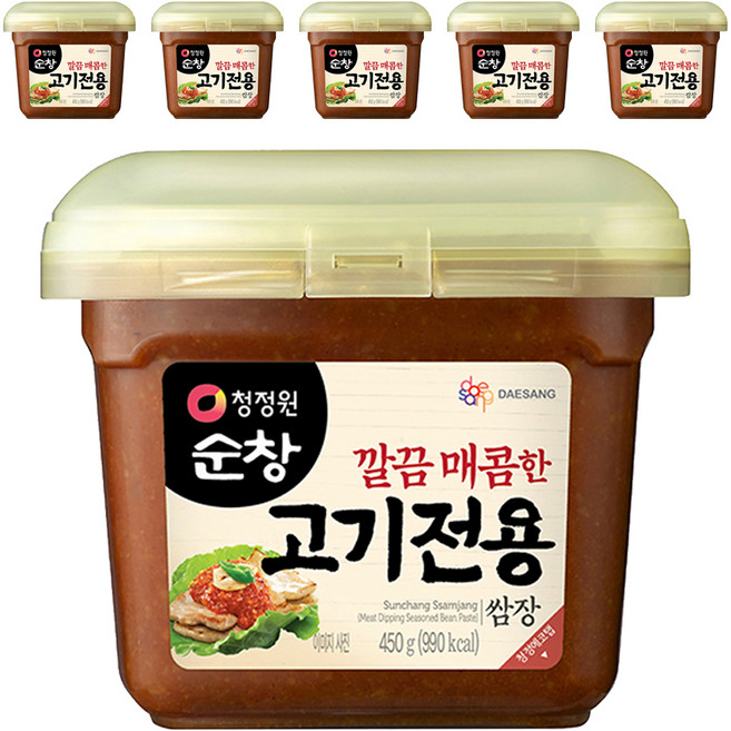 청정원순창 깔끔 매콤한 고기전용 쌈장, 450g, 6개